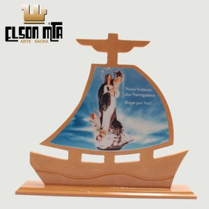 Barco Navegantes 23x25 cm MDF Acabamento ...