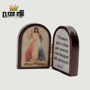 Oratório Jesus Misericordioso 4x6 cm Made...