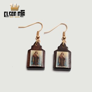 Brinco Anzol Santa Terezinha 2x1,3 cm Aca...