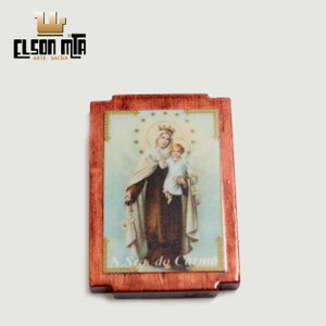 Adesivo Carmo para Carro 5x3,5 cm Madeir ...