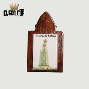 Adesivo Fátima para Carro 5x3 cm Madeira ...