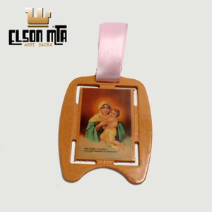 Medalha Berço Feminina MTA 10x7,5 cm Acab...