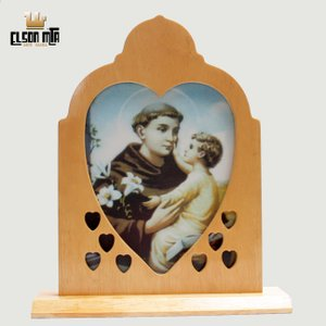 Peregrina Santo Antônio com Vidros 30x25 ...