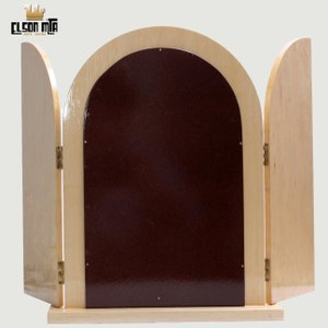 Peregrina Medianeira com Portas 38x30 cm ...