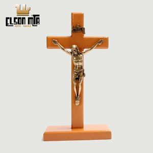 Crucifixo Mesa 13x6,5 cm MDF Acabamento M...