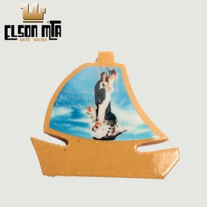 Magneto Barco Navegantes 5x6 cm MDF Acaba...