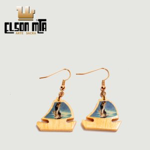 Brinco Anzol Navegantes 2x2 cm Acabament ...