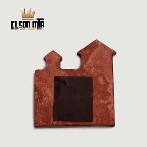 Magneto São Pio 5x4,5 cm MDF Acabamento  ...