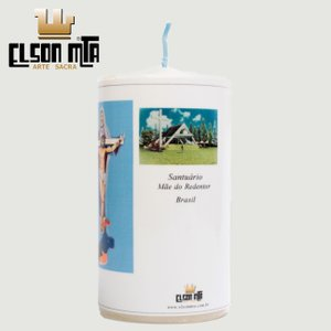 Vela Mãe do Redentor com Oração 14x5,5 cm