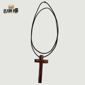 Cruz Peitoral 8X4 cm MDF Acabamento Imbuia
