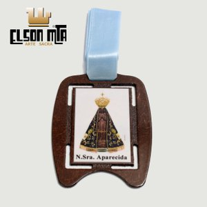 Medalha Berço Masculina Aparecida 10x7,5 ...