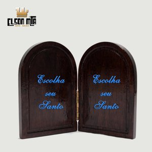 Oratório Personalizável 09x12 cm Madeira ...