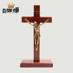 Crucifixo Mesa 13x6,5 cm MDF Acabamento M...