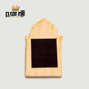 Magneto São Pelegrino 5x3 cm Madeira Acab...