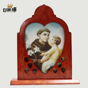 Peregrina Santo Antônio com Vidros 30x25 ...