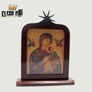 Peregrina Perpétuo Socorro 14x10,5 cm MDF...