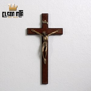 Crucifixo Parede 18,5x9,5 cm MDF Acabamen...