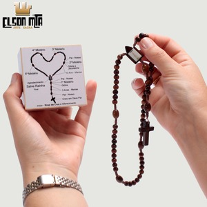 Terço Fátima com Porta-Terço Madeira Aca ...