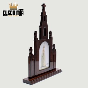 Peregrina Fátima com Vidros 39x27 cm Made...