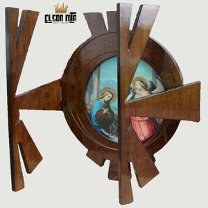 Capelinha Anunciação com Vidros 35x33 cm ...