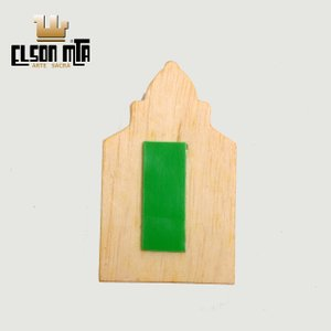 Adesivo Santa Terezinha 5x3 cm Madeira A ...