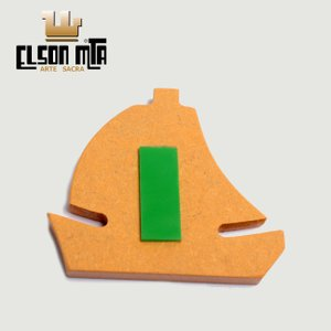 Adesivo Barco Navegantes 5x6 cm MDF Acaba...