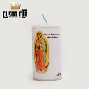 Vela Guadalupe com Oração 10x5,5 cm