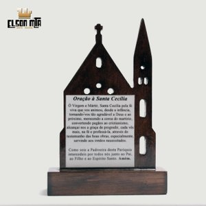 Peregrina Santa Cecília 11,5x7,5 cm Made ...