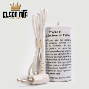 Vela Elétrica Bivolt Fátima 14x05 cm