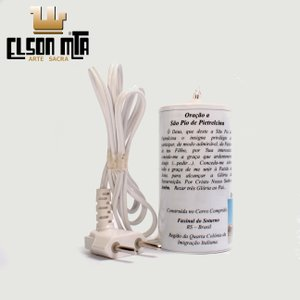 Vela Elétrica Bivolt São Pio 07x05 cm