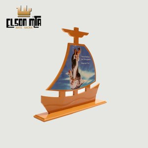 Barco Navegantes 16x18 cm MDF Acabamento ...