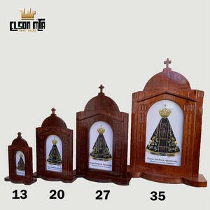 Peregrina Aparecida 27,2x18,4 cm Madeira ...